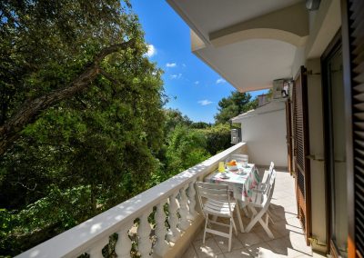 One bedroom apartment with terrace and a forest view